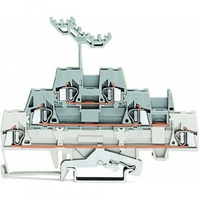 Трехуровневые проходные клеммы WAGO CAGE CLAMP® для DIN-рейки 2.5 мм 1133209