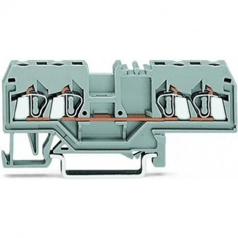 4-проводные проходные клеммы WAGO CAGE CLAMP® 2.5 мм для DIN-рейки 1133212 4-проводные проходные клеммы WAGO CAGE CLAMP® 2.5 мм для DIN-рейки 1133212