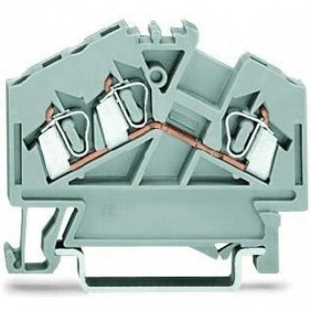 Клеммы проходные 3-проводные WAGO CAGE CLAMP® 2.5 мм для DIN-рейки 1133230 Клеммы проходные 3-проводные WAGO CAGE CLAMP® 2.5 мм для DIN-рейки 1133230