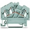 Клеммы проходные 3-проводные WAGO CAGE CLAMP® 2.5 мм для DIN-рейки 1133230