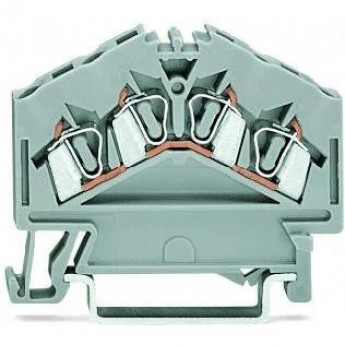 Клеммы проходные 4-проводные WAGO CAGE CLAMP® 2.5 мм для DIN-рейки 1133236 Клеммы проходные 4-проводные WAGO CAGE CLAMP® 2.5 мм для DIN-рейки 1133236