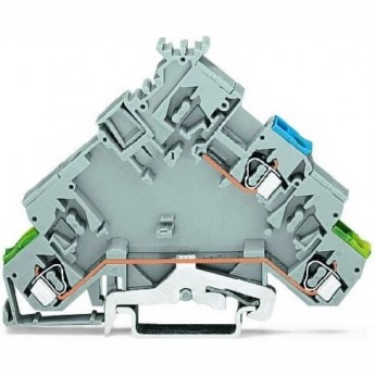 Клеммы питания исполнительного устройства WAGO CAGE CLAMP® 2-проводные с заземлением 2.5 мм серые 1133247 Клеммы питания исполнительного устройства WAGO CAGE CLAMP® 2-проводные с заземлением 2.5 мм серые 1133247
