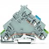 Клеммы питания исполнительного устройства WAGO CAGE CLAMP® 2-проводные с заземлением 2.5 мм серые 1133247