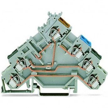 4-проводные клеммы с датчиком для PNP-переключения WAGO CAGE CLAMP® 2.5 мм 1133251 4-проводные клеммы с датчиком для PNP-переключения WAGO CAGE CLAMP® 2.5 мм 1133251