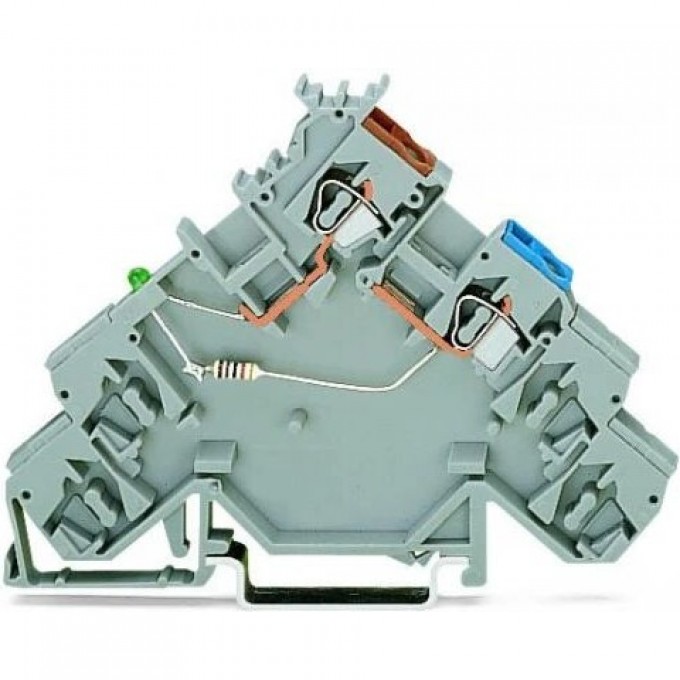 Клеммы питания датчика WAGO 4-проводные NPN с зеленым светодиодом 2.5 мм CAGE CLAMP® 1133253