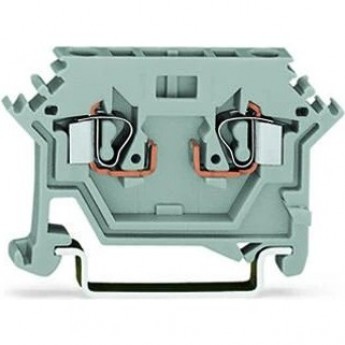 Клеммы базовые 2-проводные WAGO CAGE CLAMP® для DIN-рейки 35x15 и 35x7.5 мм 2.5 мм серые 1133262