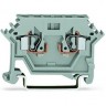 Клеммы базовые 2-проводные WAGO CAGE CLAMP® для DIN-рейки 35x15 и 35x7.5 мм 2.5 мм серые 1133262