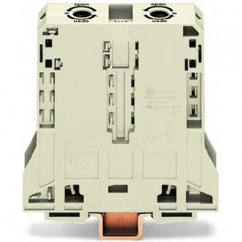 Клеммы проходные WAGO POWER CAGE CLAMP 2-проводные 95 мм для Ex e II на DIN-рейку 1134005