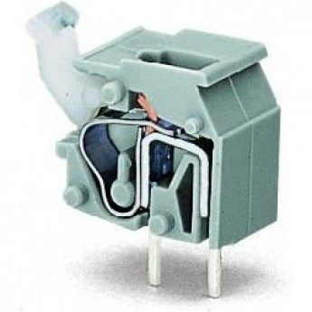 Наборная клемма на печатную плату WAGO CAGE CLAMP® нажимная кнопка шаг 2.5 мм 1134412