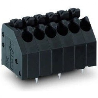 Клемма THR на печатную плату нажимная WAGO Push-in CAGE CLAMP® 6-полюсная шаг 3.5 мм 1135019 Клемма THR на печатную плату нажимная WAGO Push-in CAGE CLAMP® 6-полюсная шаг 3.5 мм 1135019