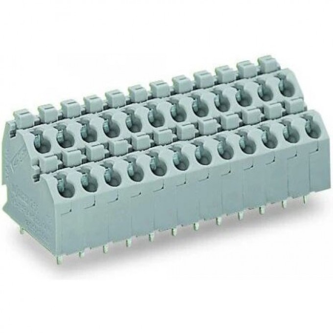 Двухуровневая клемма на печатную плату WAGO Push-in CAGE CLAMP® 1,5 мм 2x7-полюсов шаг 5 мм 1135236
