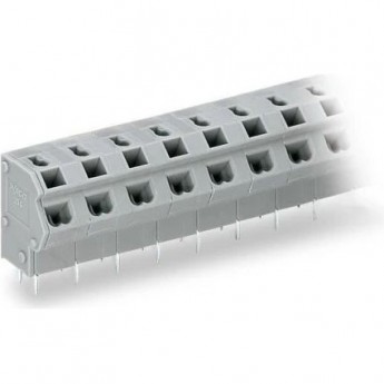 Клеммы для печатных плат WAGO PUSH WIRE® 2-проводные 24-полюсные шаг 7.5/7.62 мм 1135264