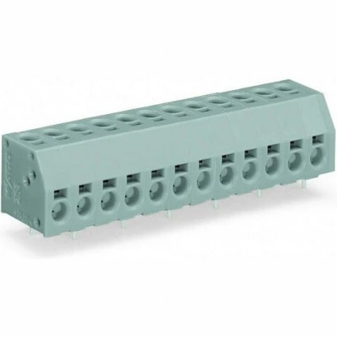 2-проводные клеммы для печатных плат WAGO PUSH WIRE® 11-пол. шаг 5 мм 1135298