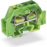 2-проводные клеммы WAGO CAGE CLAMP® с защелкивающейся ножкой для пластины 0..2 мм 1135445
