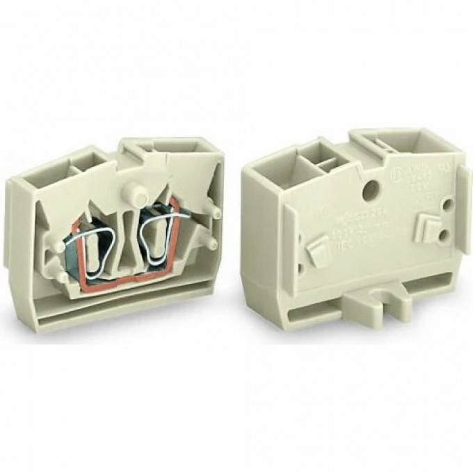 Клеммы концевые WAGO 4-проводные для Ex e II с крепежным фланцем CAGE CLAMP 2.5 мм 1135539