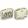 Клеммы концевые WAGO 4-проводные для Ex e II с крепежным фланцем CAGE CLAMP 2.5 мм 1135539