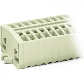 Клеммная колодка 2-проводная WAGO Ex e II 9-полюсная с крепежными фланцами CAGE CLAMP 2.50 мм 1135545 Клеммная колодка 2-проводная WAGO Ex e II 9-полюсная с крепежными фланцами CAGE CLAMP 2.50 мм 1135545