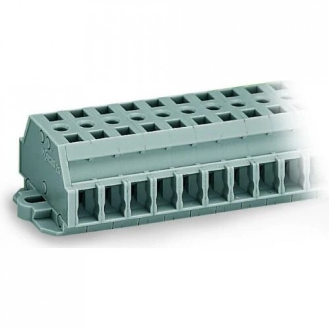 Клеммные колодки 2-проводные 3-полюсные WAGO CAGE CLAMP® 2.5 мм с фланцами 1135585