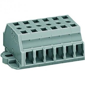 Клеммная колодка 2-проводная WAGO CAGE CLAMP® 6-полюсная с крепежными фланцами 2.50 мм 1135594 Клеммная колодка 2-проводная WAGO CAGE CLAMP® 6-полюсная с крепежными фланцами 2.50 мм 1135594