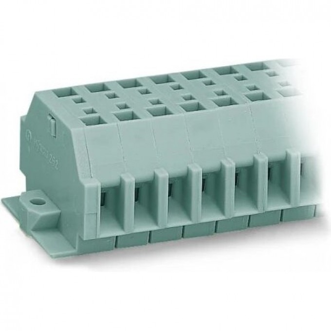 Клеммные колодки 2-проводные 4-полюсные WAGO CAGE CLAMP® 4.00 мм с фланцами для крепления 1135692