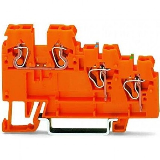 Клеммы питания исполнительного устройства WAGO CAGE CLAMP® 2.5 мм 3-проводные оранжевые 1135714