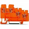 Клеммы питания исполнительного устройства WAGO CAGE CLAMP® 2.5 мм 3-проводные оранжевые 1135714