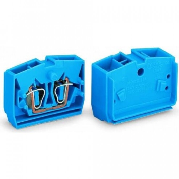 Клемма центральная 4-проводная WAGO Ex i CAGE CLAMP® 2.5 мм синяя 1135855
