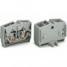 Клеммы 2-проводные без кнопок с защелкивающейся ножкой WAGO CAGE CLAMP® 2.50 мм 1135904