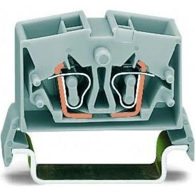 Клемма проходная WAGO 4-проводная миниатюрная 2.5 мм с тестированием Ex i CAGE CLAMP® синяя 1135965