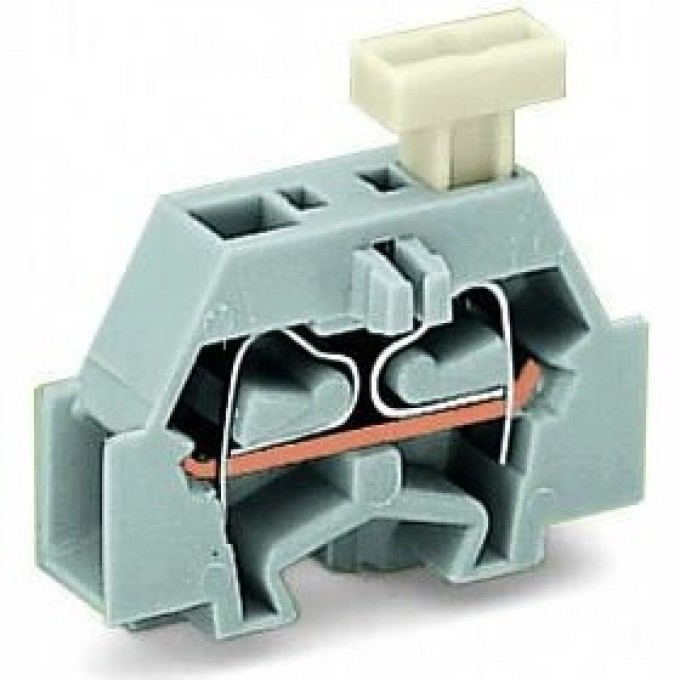 Клеммы 2-проводные с нажимной кнопкой WAGO CAGE CLAMP® с крепежным фланцем 2.50 мм 1136391