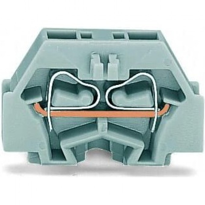 Клеммы 2-проводные без кнопок WAGO CAGE CLAMP® с защелкивающейся монтажной ножкой для пластины 0..2 мм 1136393
