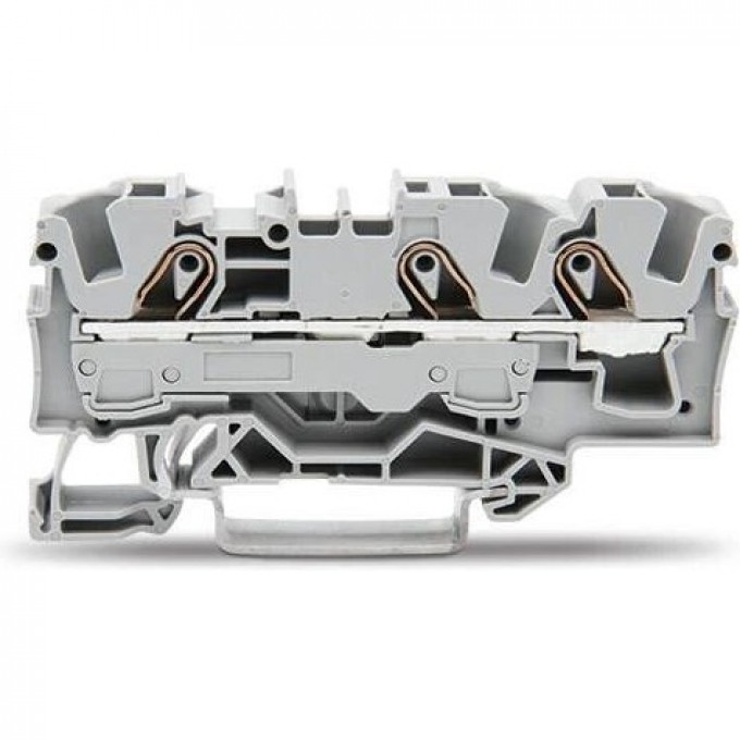 Клемма проходная WAGO TOPJOB S 3-проводная для DIN-рейки Ex e II Push-in CAGE CLAMP 6.00 мм 574564