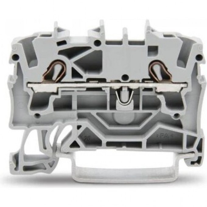 Клемма проходная 2-проводная WAGO TOPJOB® S Push-in CAGE CLAMP® 2.5 мм для DIN-рейки Ex e II 850744